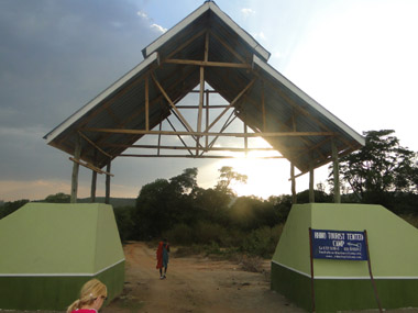 Rhino Tourist Camp gate