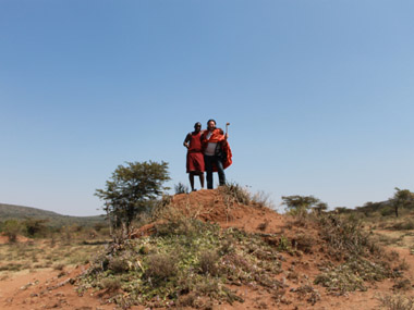 Termite mound in our way to Maasai village