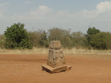 Marca de la frontera con Tanzania