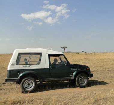 Nuestro coche en Masai Mara