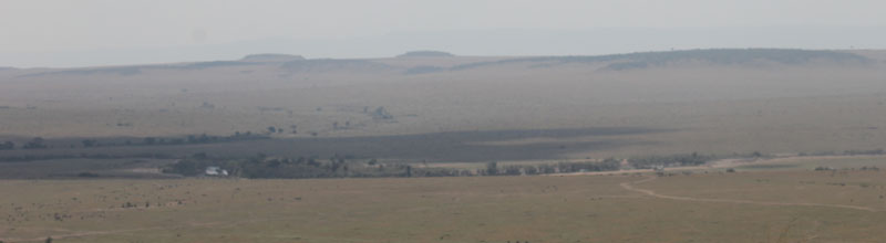 Vistas de Masai Mara desde la Lookout Hill
