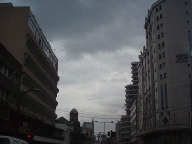 Moi Avenue en el centro de Nairobi