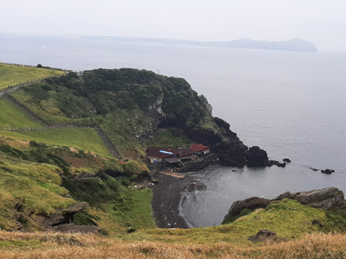 Black beach at Seongsan Ilchulbong