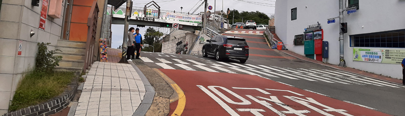 Calle del bus en Gamcheon Village