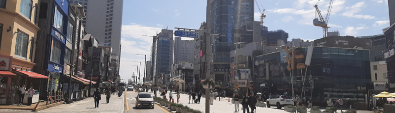 Gunam-ro hacia Haeundae Beach