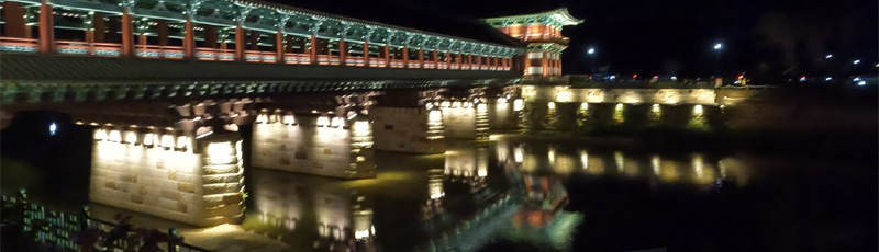 Puente Woljeong de noche