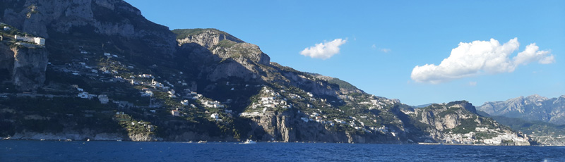 View of the coast from the ferry