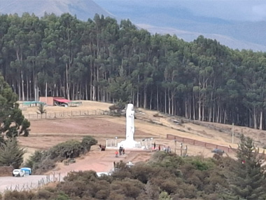 View of the White Christ from Saqsayhuaman