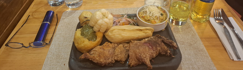 My meal of cuy in Cusco