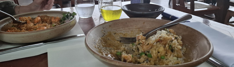 Nuestra comida en el Restaurante Huaca Pucllana