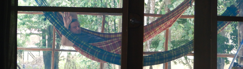 Hammocks in Muyuna Lodge