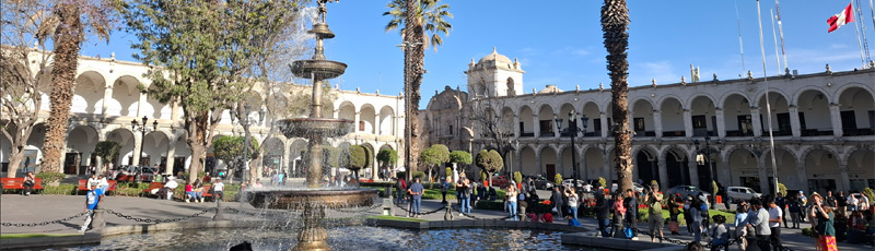 Plaza de Armas en Arequipa