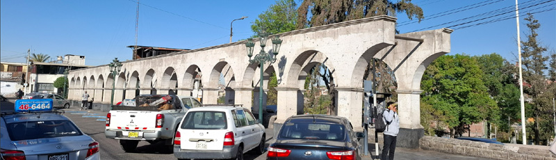 Saliendo del centro de Arequipa