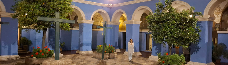 Claustro en el Monasterio de Santa Catalina