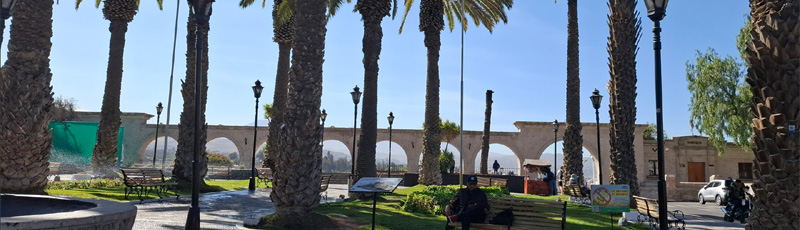 Plaza en el Mirador de Yanahuara