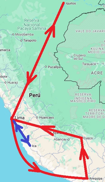 Our itinerary in Peru