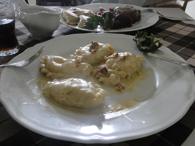 Typical Polish dumplings