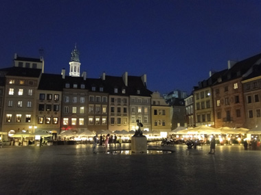 Market Place by night