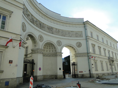 Pac Palace's gate in Ulica Miodowa