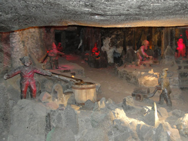 Wieliczka mine's art