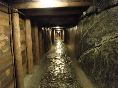 Corridors in Wieliczka mines