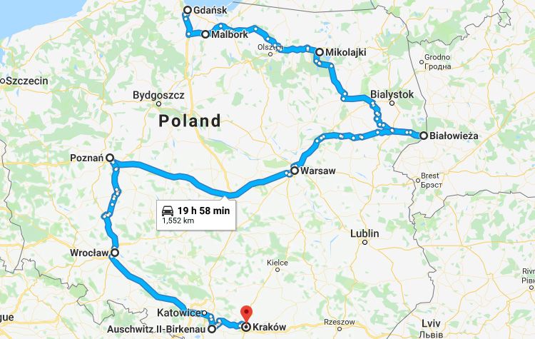 Ruta por Polonia