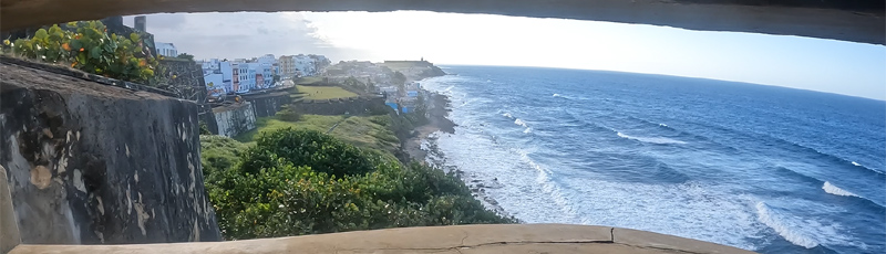 Vistas de La Perla desde el Castillo de San Cristbal