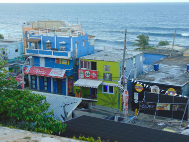 View of La Perla from tthe promenade