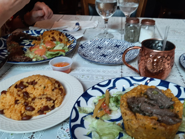 Nuestra comida en el Restaurante La Mallorquina