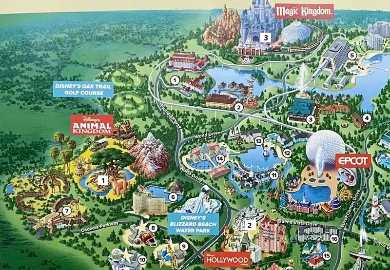 Mapa de Disneyworld