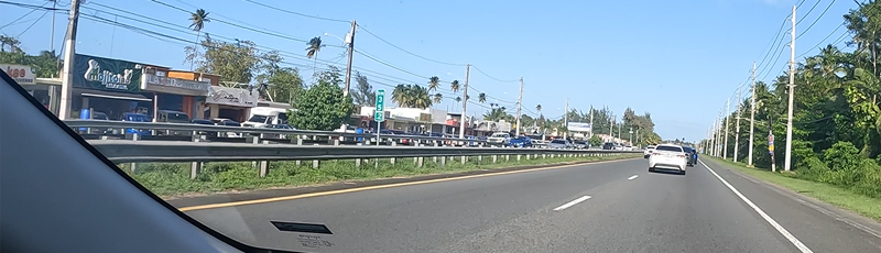 Kioskos de Luquillo desde la carretera