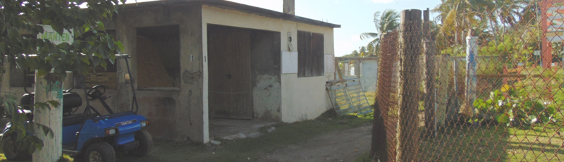 Carrito de golf para llegar al Sunrise Cottage