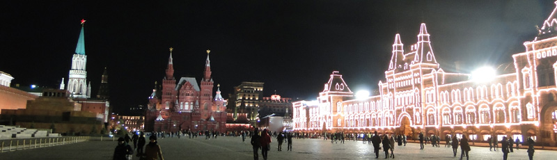 Plaza Roja de noche