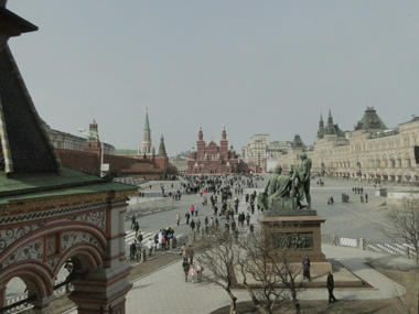 Red Square view from Saint Basil's Cathedral