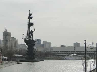 Peter the Great Statue from Patriarchal Bridge