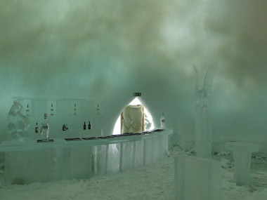 Ice Bar in Snowman World