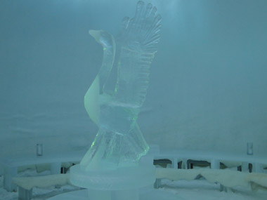 Ice restaurant in Snowman World