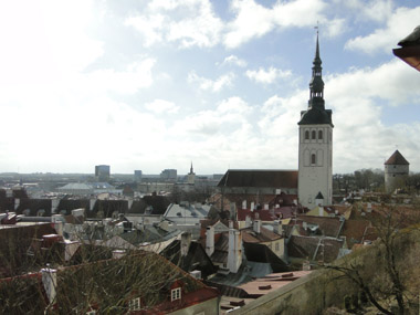 Vista de la ciudad vieja de Tallin