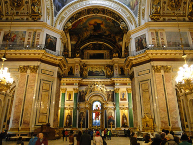 Interior de la Catedral de San Isaac