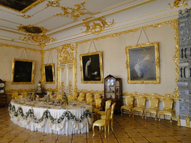 Dinning room at Catherine Palace