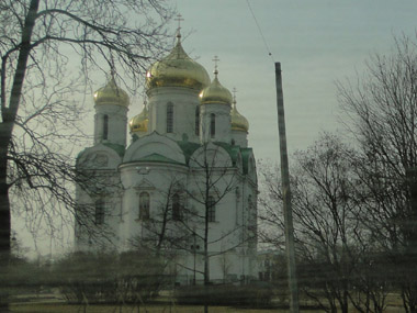 Iglesia en el camino a Pushkin