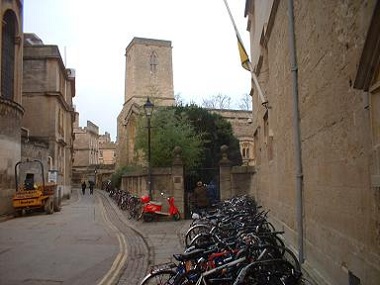 Calle de Oxford con bicicletas