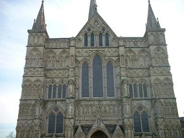 Fachada de la catedral de Salisbury