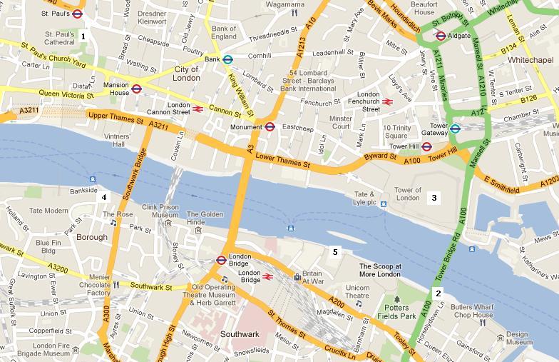 Map of London zone 2