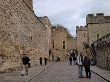 Walking through Tower of London