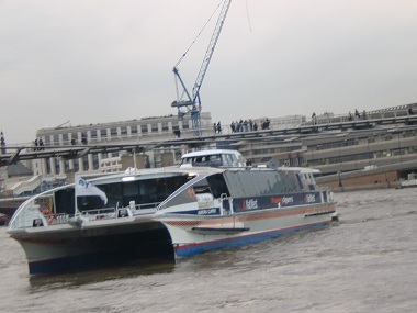 Ferry in Thames River