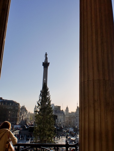 Nelson's Column from the National Gallery
