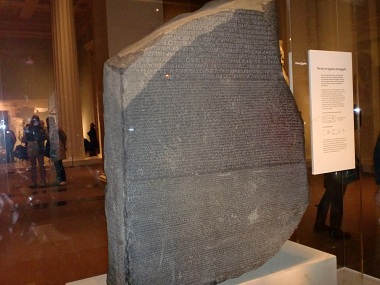 Rosetta stone in British Museum
