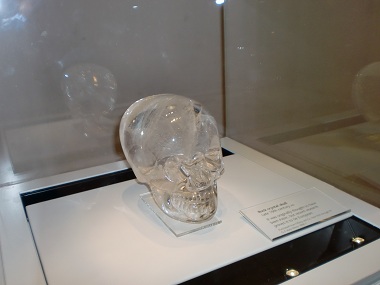 Calavera de cristal en el Museo Británico