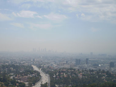 Vistas de LA desde Mulholland Drive